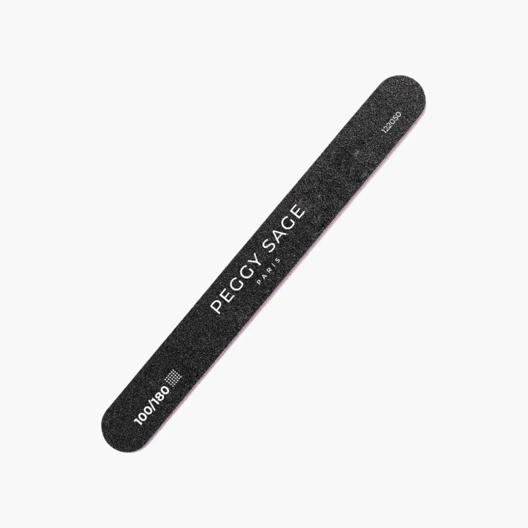 Washable 2-sided black nail file 100/180