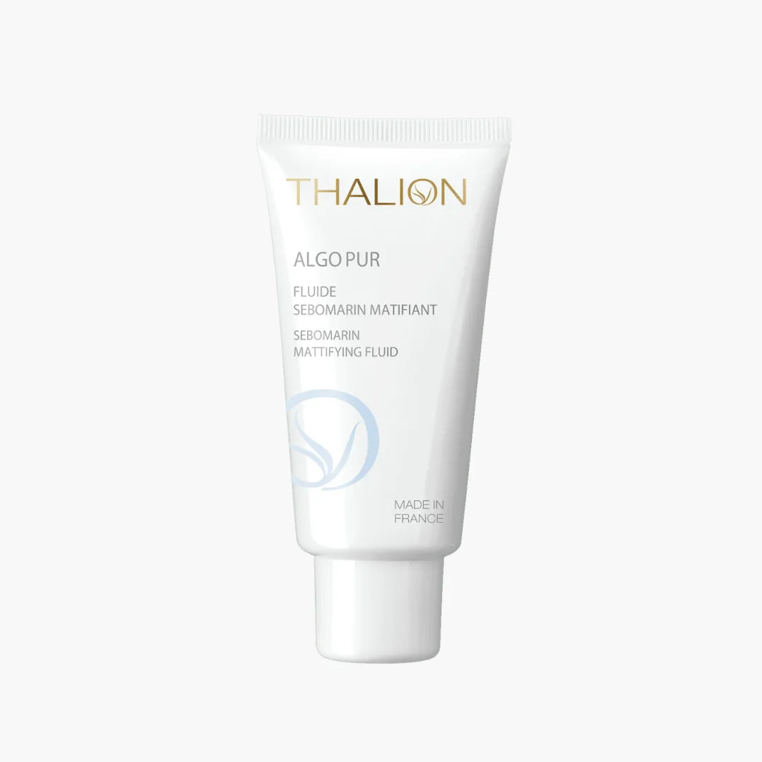 Algopur Fluide Sébomarin Matifiant de Thalion, collection Peaux grasses & imperfections