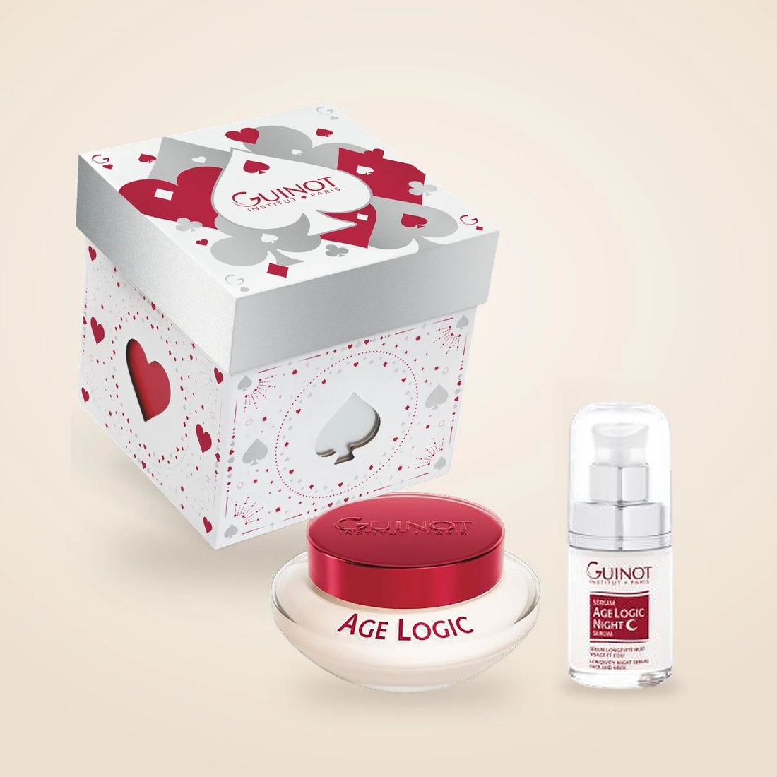 Coffret Age Logic Guinot : Crème Age Logic 50 ml et Sérum Age Logic Night 10 ml offert