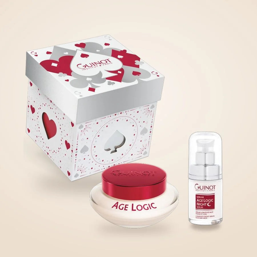 Coffret Age Logic Guinot : Crème Age Logic 50 ml et Sérum Age Logic Night 10 ml offert