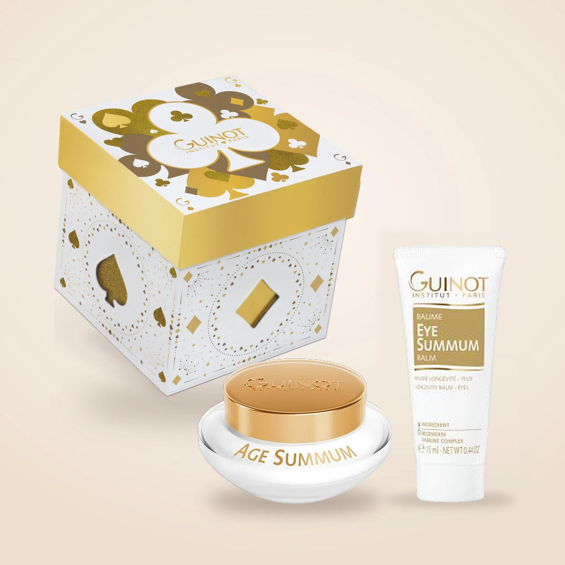 Coffret Age Summum Guinot : Crème Age Summum 50 ml et Baume Eye Summum 15 ml offert